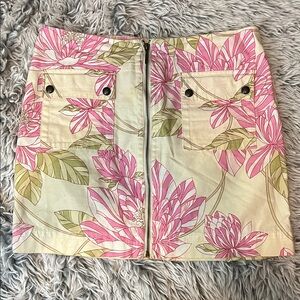 Tommy Hilfiger Pink and Cream Striped Skirt